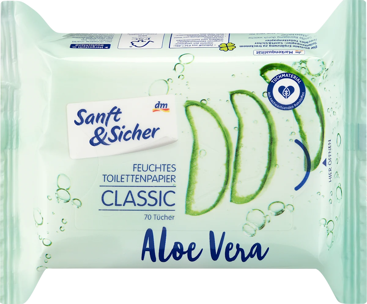 CLASSIC vlažni toaletni papir – Aloe Vera, 70 kom