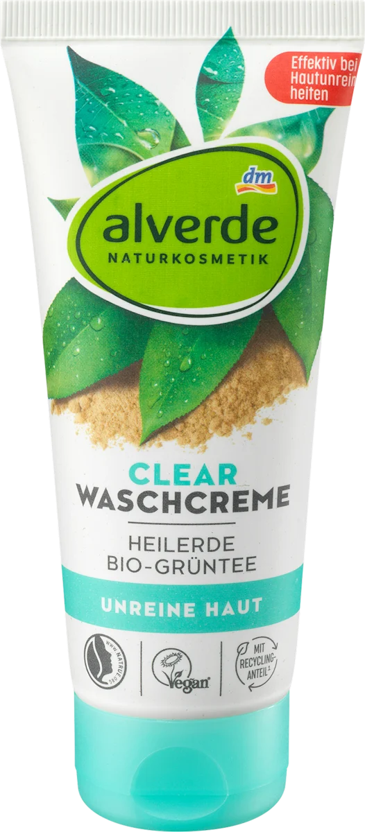 Clear krema za umivanje - glina i zeleni čaj, 100 ml