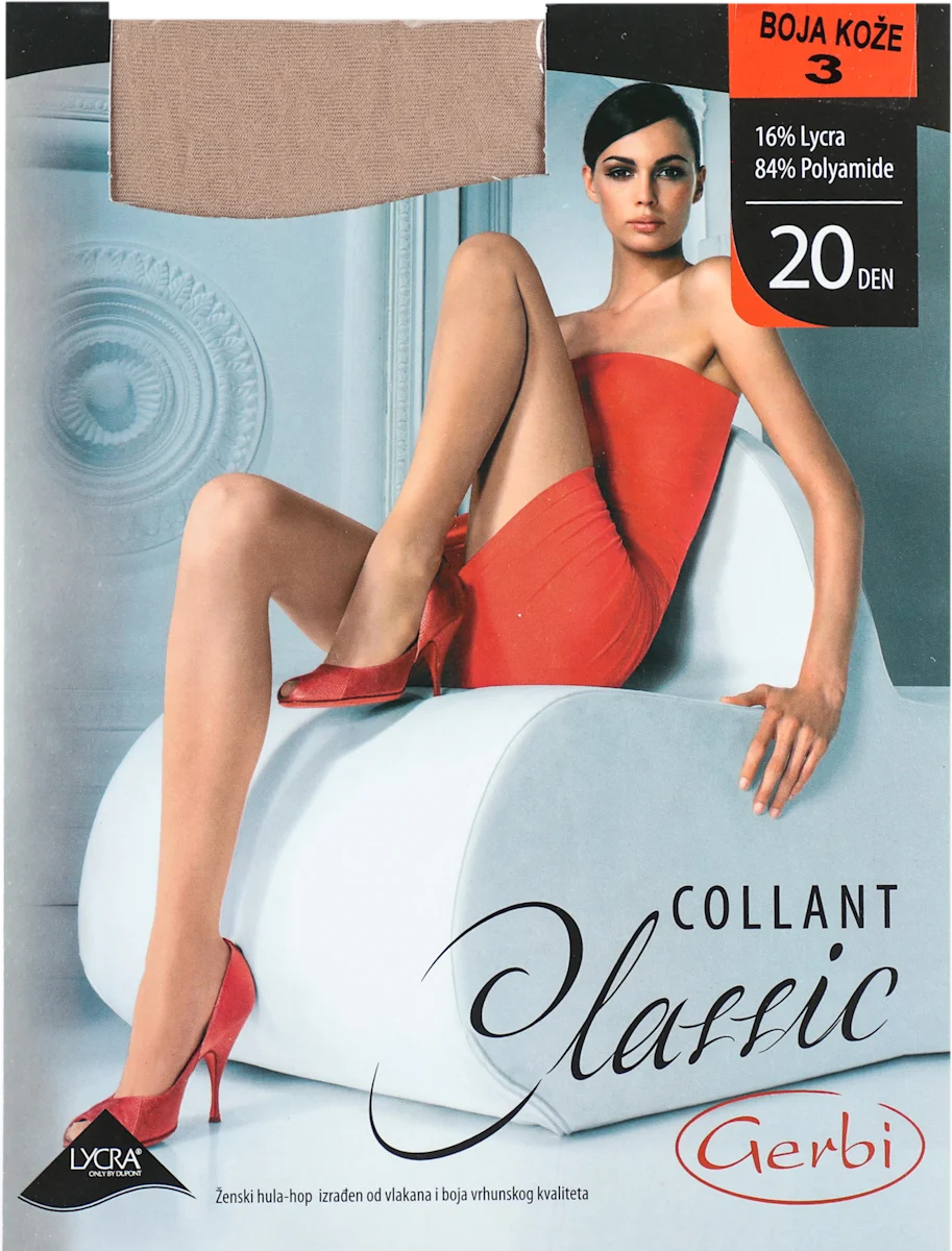 COLLANT Classic 20 DEN boja kože hulahopke - veličina 3, 1 kom