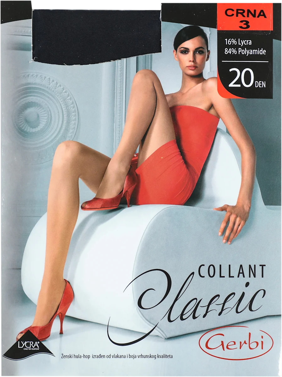 COLLANT Classic 20 DEN crne hulahopke - veličina 3, 1 kom