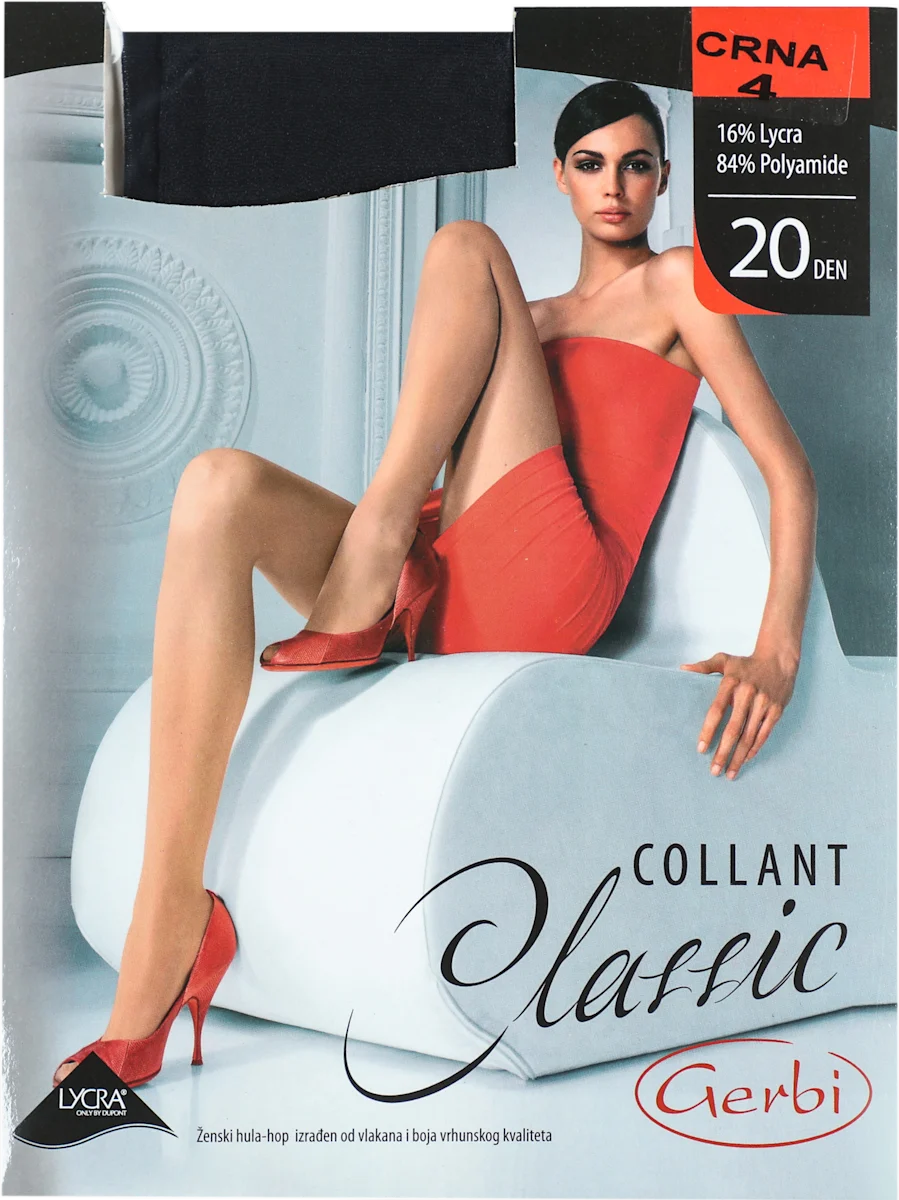 COLLANT Classic 20 DEN crne hulahopke - velična 4, 1 kom