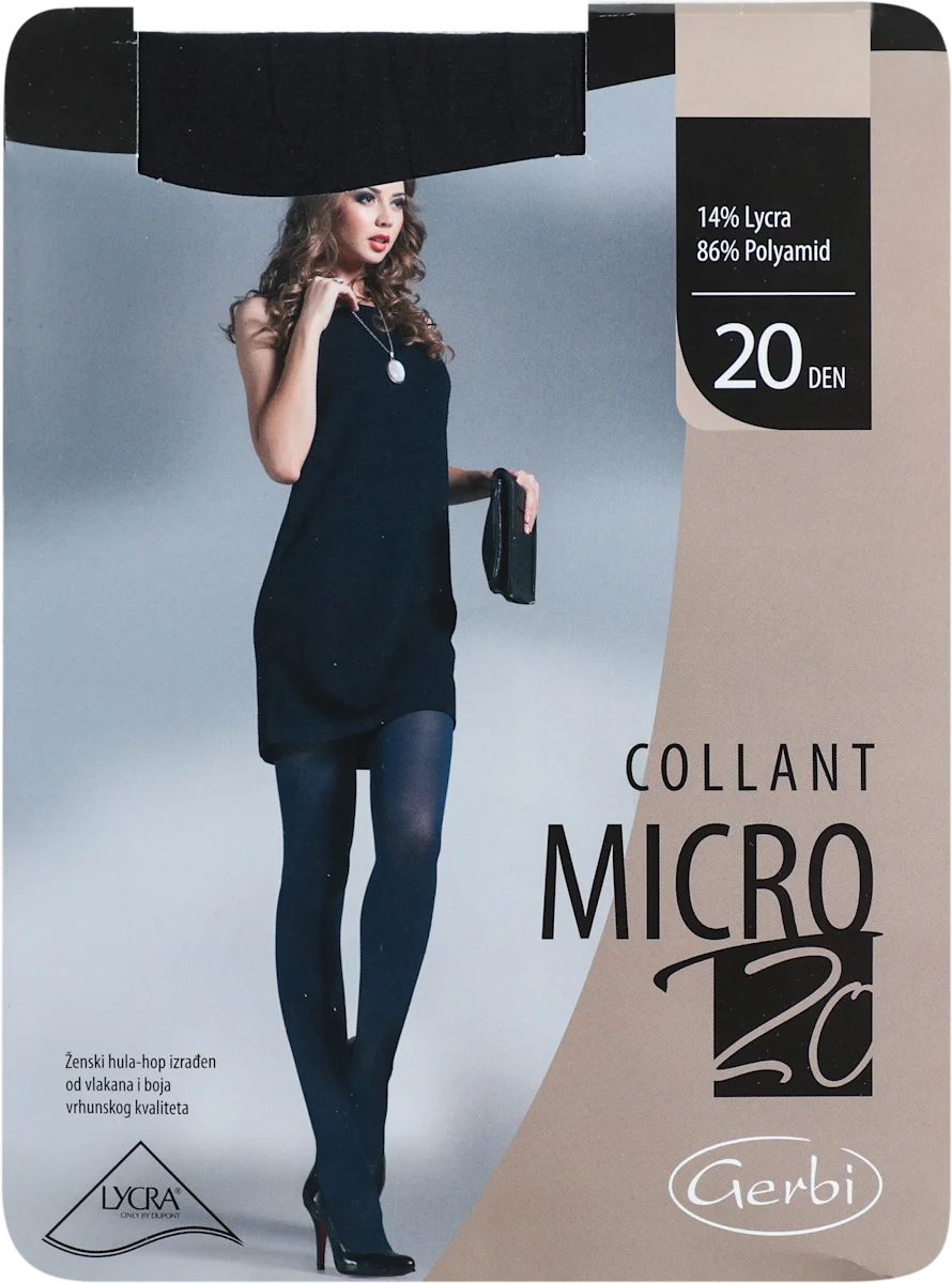 COLLANT MICRO 20 DEN crne hulahopke - veličina 3, 1 kom