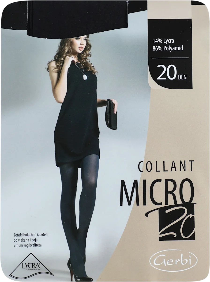 COLLANT MICRO 20 DEN crne hulahopke - veličina 4, 1 kom
