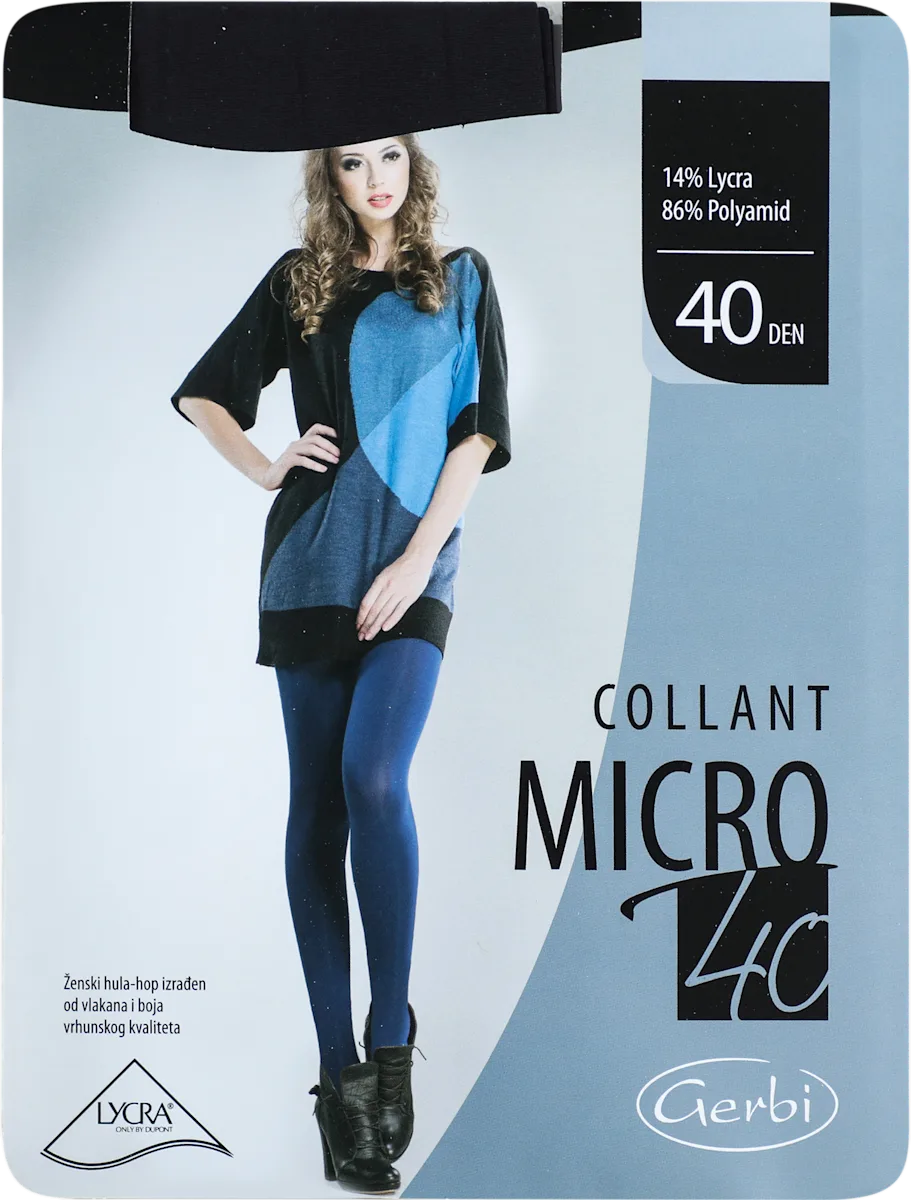 COLLANT MICRO 40 DEN crne hulahopke - veličina 3, 1 kom