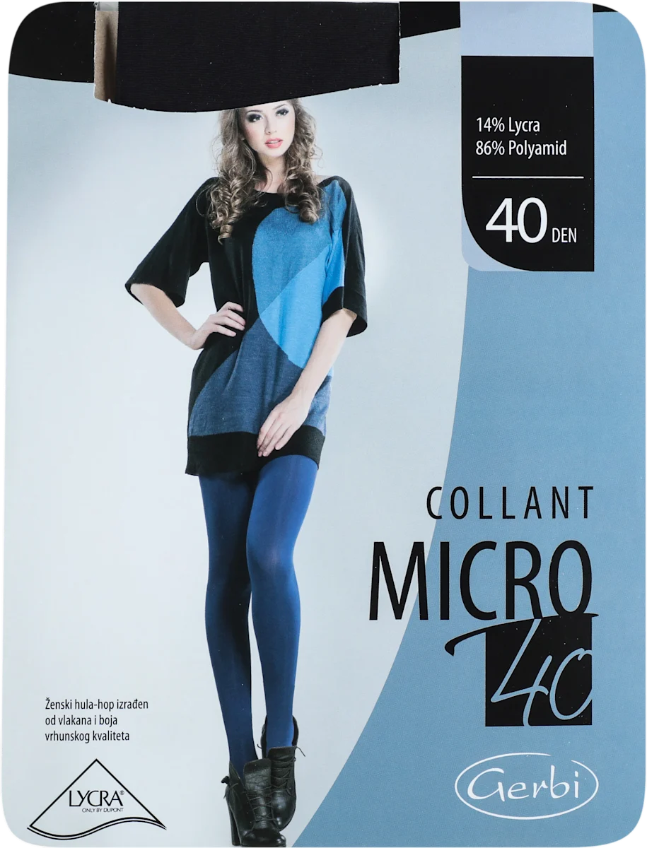 COLLANT MICRO 40 DEN crne hulahopke- veličina 4, 1 kom