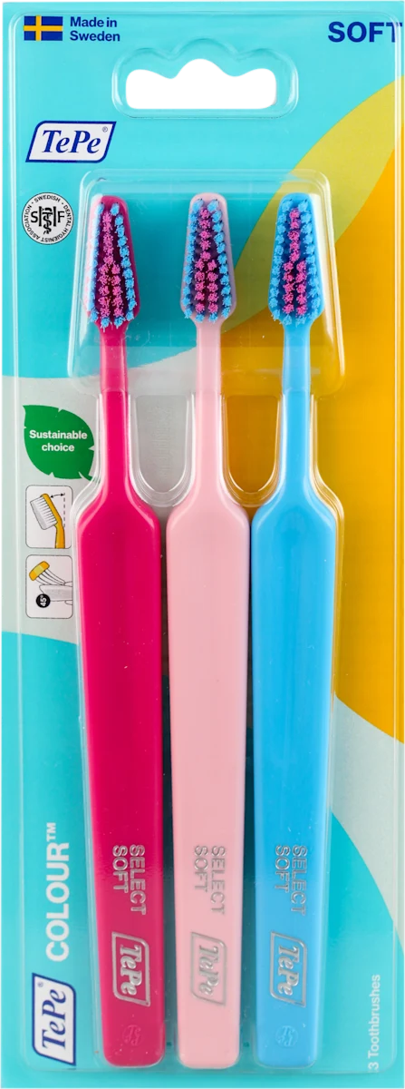 COLOUR SOFT četkice za zube - meke, više vrsta, 3 kom