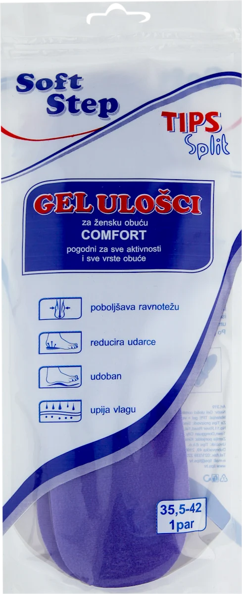 COMFORT gel ulošci za žensku obuću, 1 kom