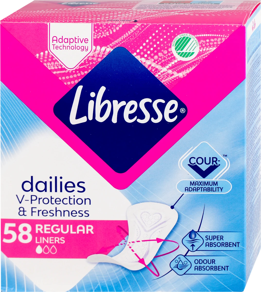 dailies fresh dnevni ulošci – regular, 58 kom
