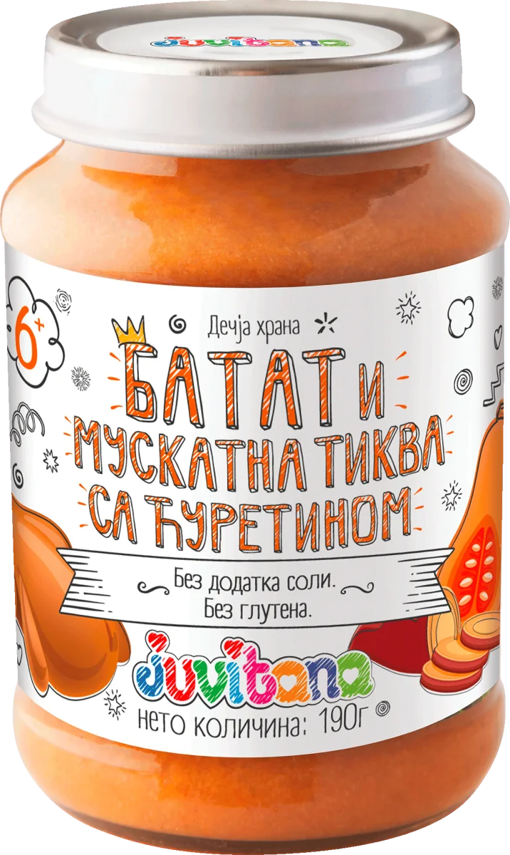 Dečija kašica - batat i muskatna tikva sa..., 190 g