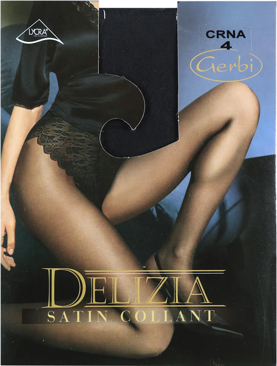 DELIZIA SATIN COLLANT 15 DEN crne hulahopke -..., 1 kom