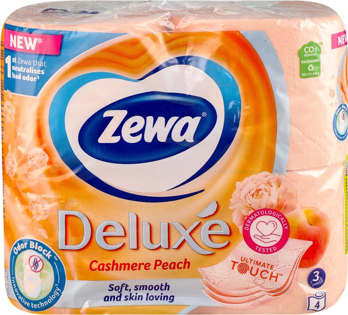 Deluxe Cashmere Peach toaletni papir - breskva,..., 4 kom