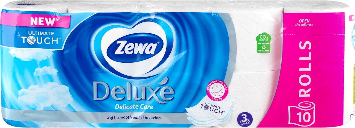 Deluxe Delicate Care toaletni papir - 3-slojni, 10 kom