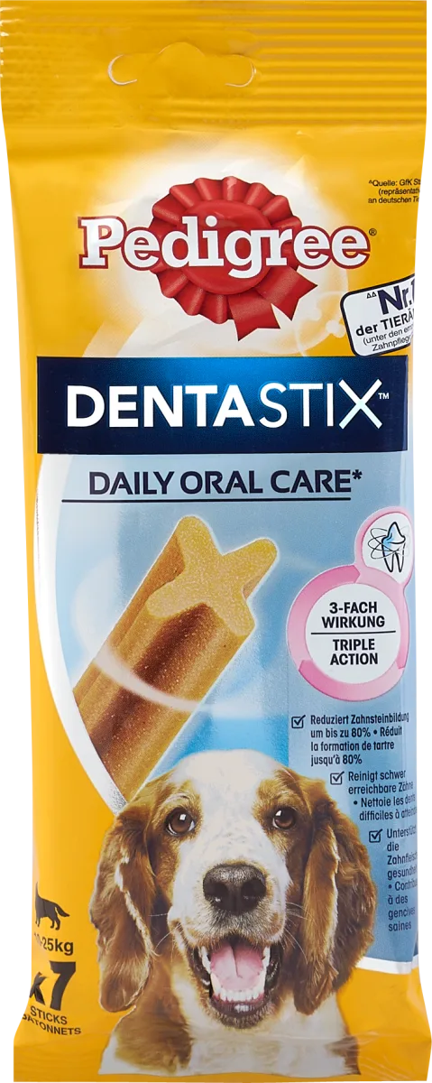 DENTA STIX srednji štapići za pse od 25 kg, 180 g
