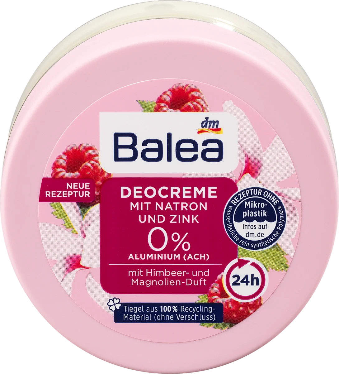 Deo krema s natronom – malina i magnolija, 50 ml