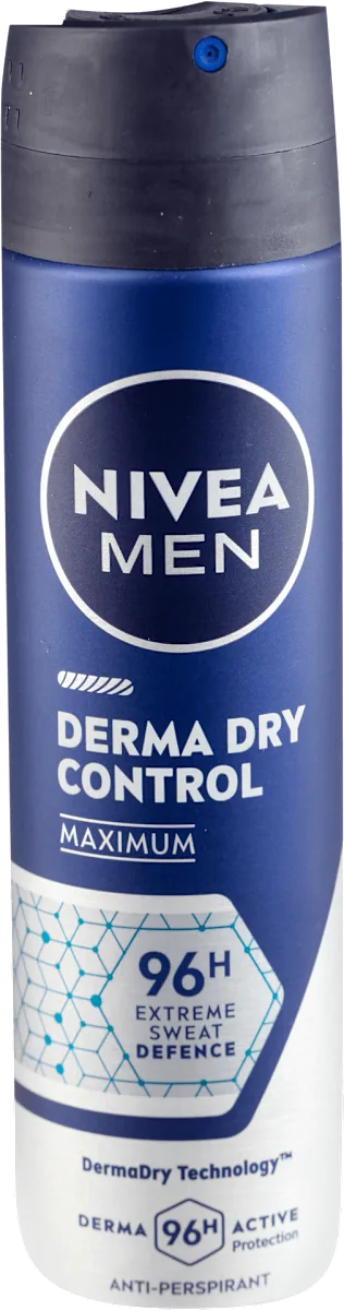 DERMA DRY CONTROL MAXIMUM 96H dezodorans, 150 ml