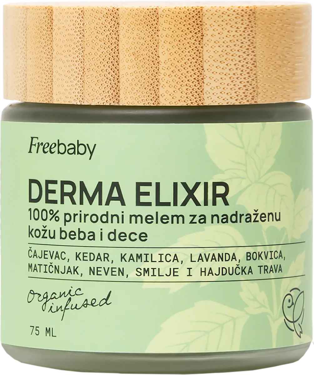 DERMA ELIXIR - 100% prirodni melem za nadraženu kožu beba i dece, 75 ml