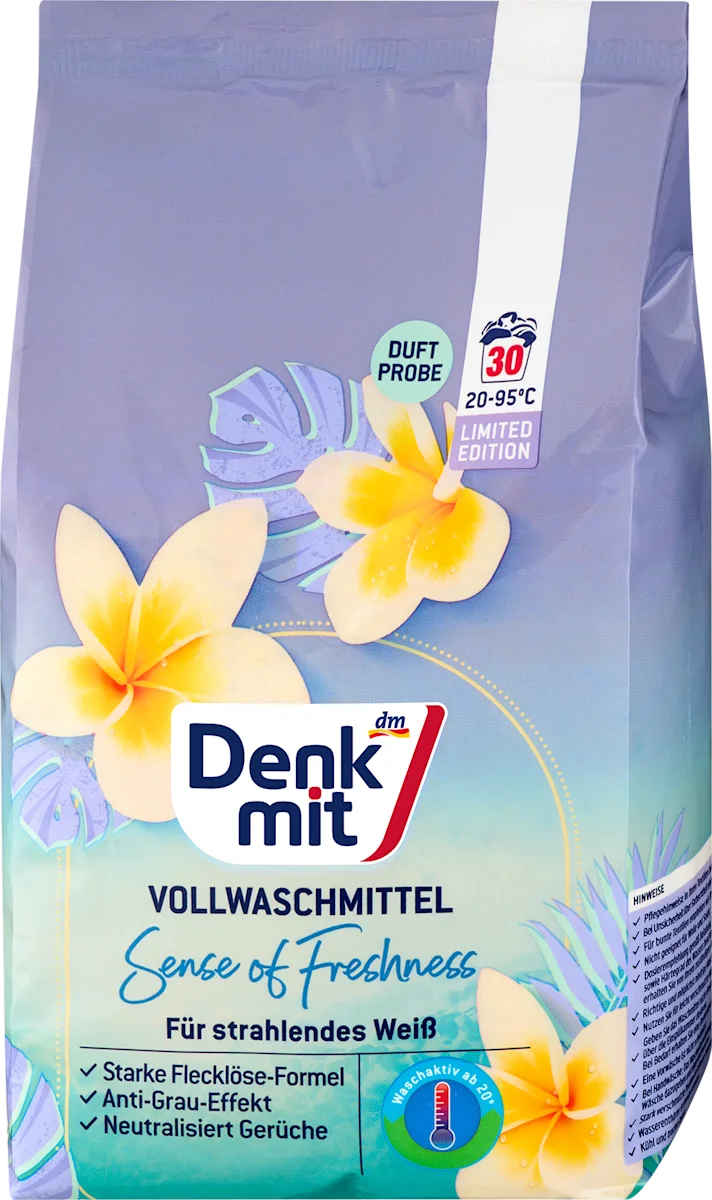 Detergent za pranje belog veša Sense of Freshness, 1,95 kg
