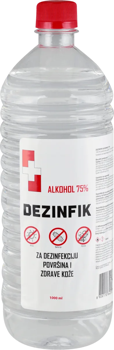 Dezinfik alkohol 75%, 1 l