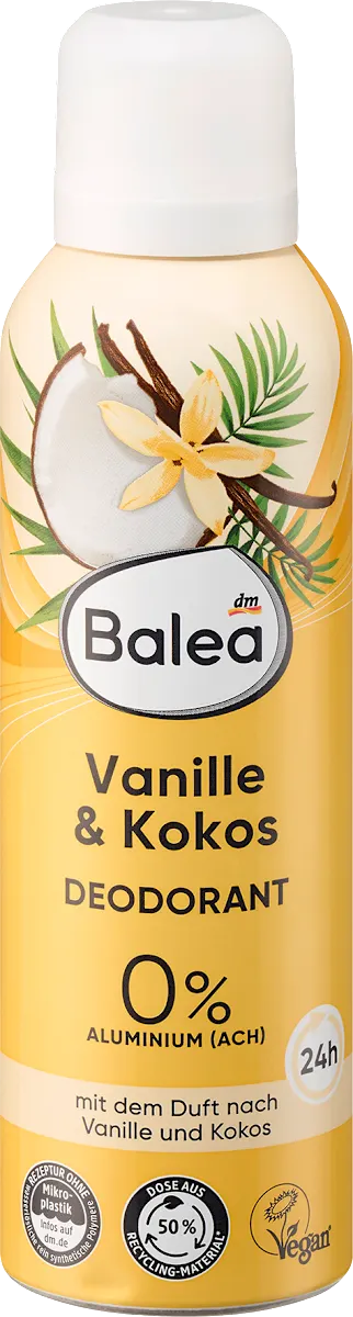 Dezodorans u spreju, vanila i kokos, 200 ml