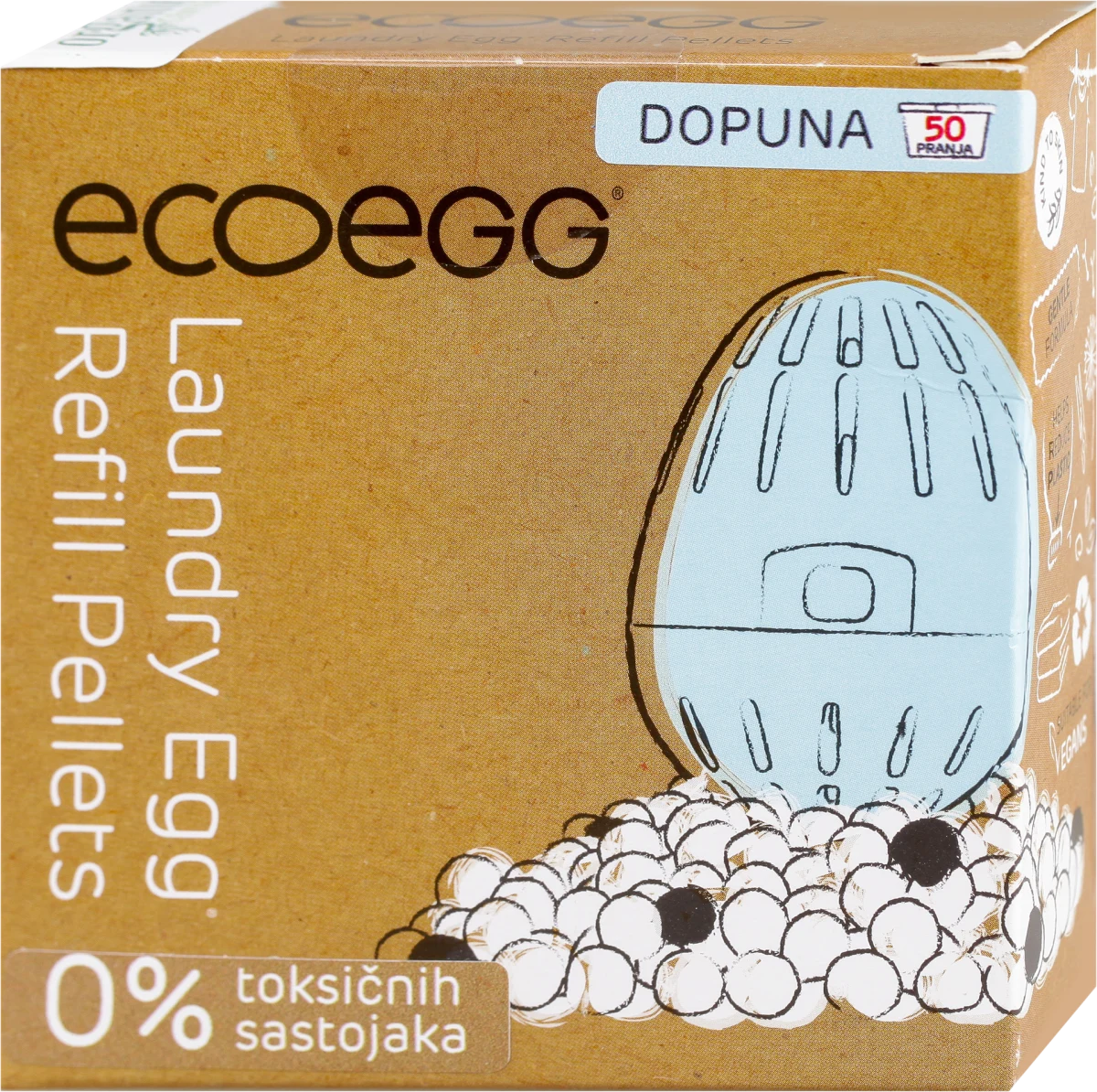 Dopuna za detergent i omekšivač za veš, 50 pranja, 1 kom