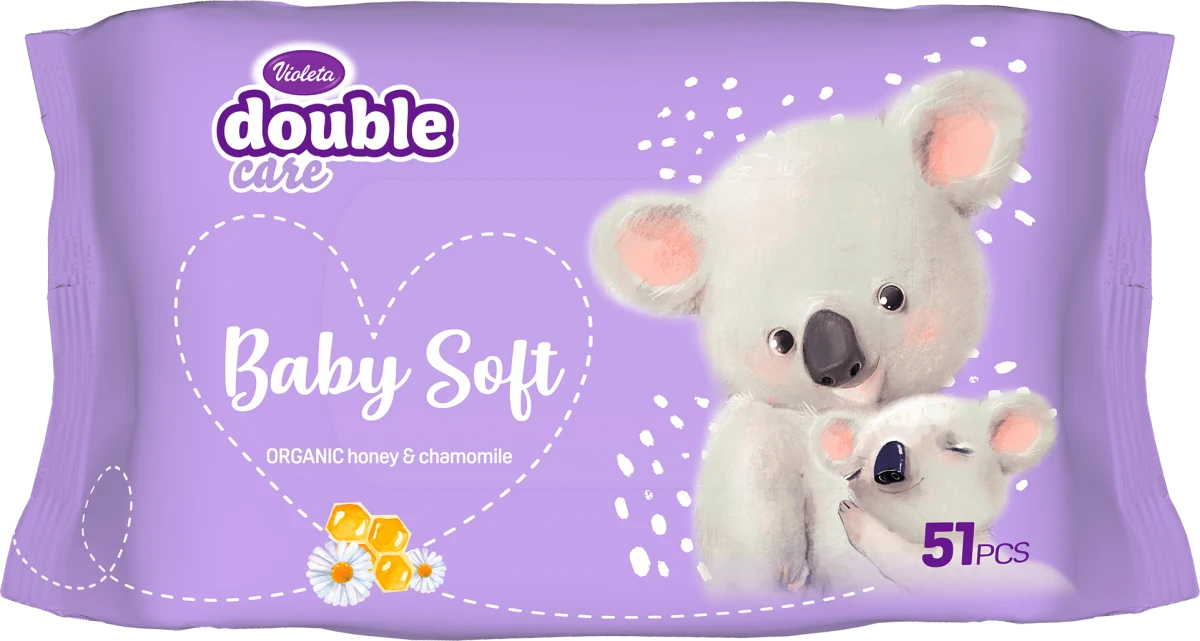 double care Baby Soft vlažne maramice za bebe -..., 51 kom