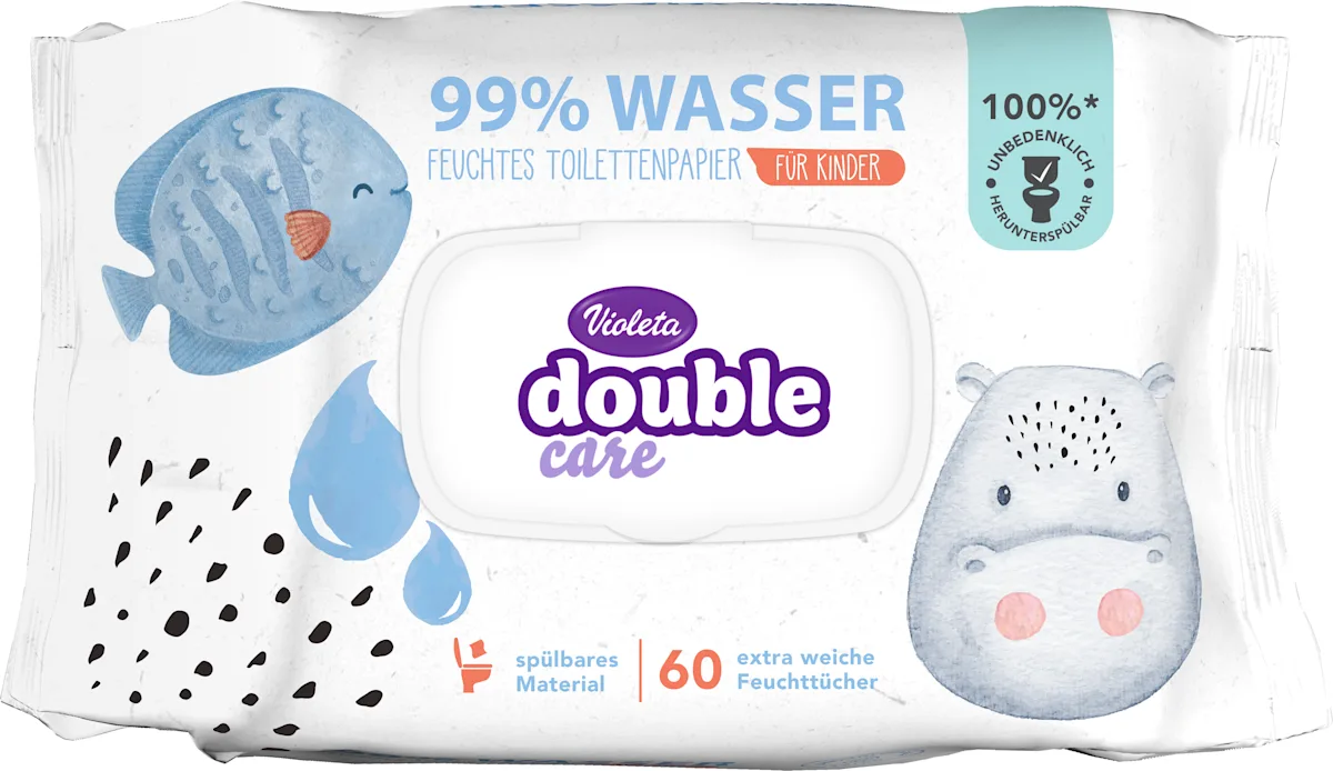 double care vlažni toaletni papir za decu - 99%..., 60 kom