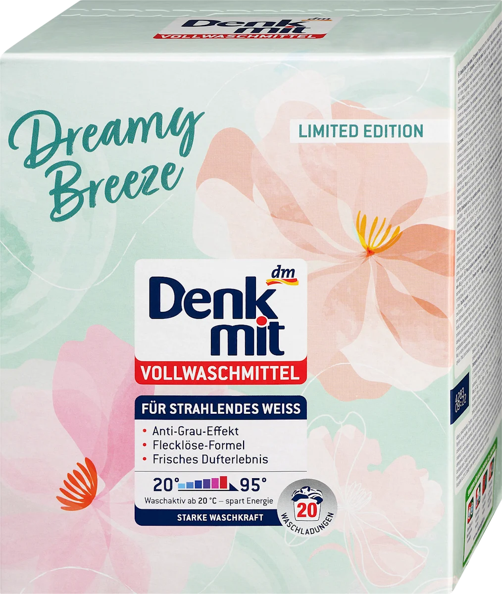Dreamy Breeze - detergent za pranje belog veša, 20 bp
