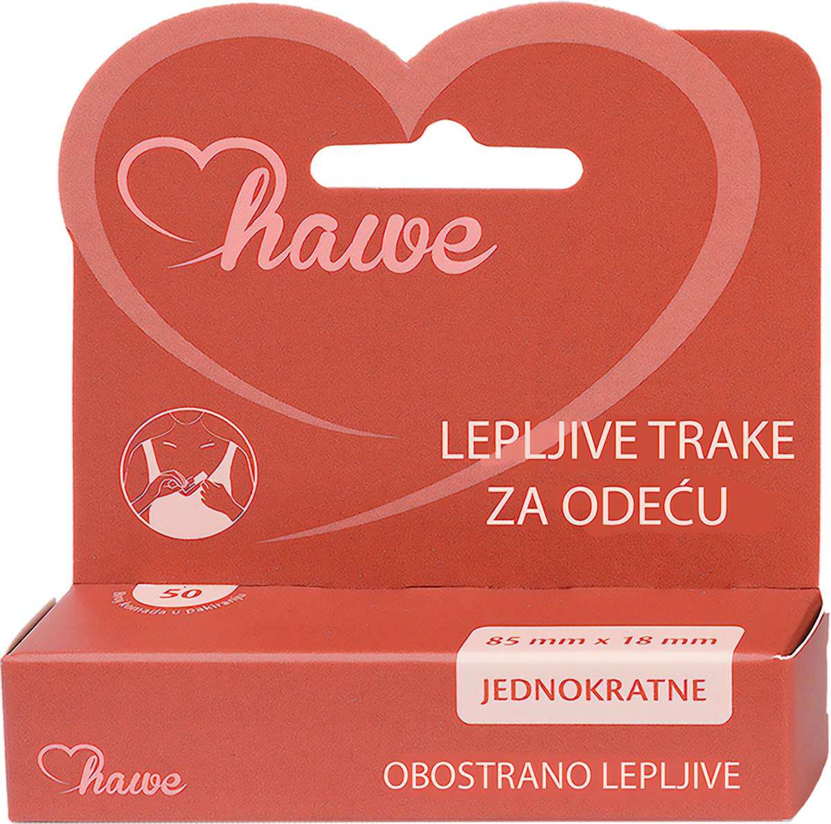 Dvostrane lepljive trake za odeću - 50..., 1 kom