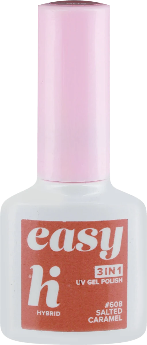 easy 3u1 UV gel lak - 608 Salted Caramel, 5 ml