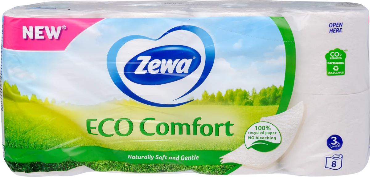 ECO Comfort toaletni papir, 3-slojni, 8 kom