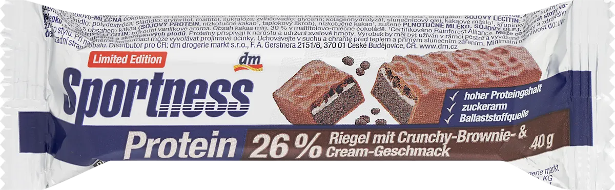 Energatska štanglica Brownie&Cream, 40 g
