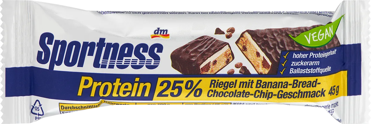 Energetska štanglica banana hleb i čokolada, 45 g