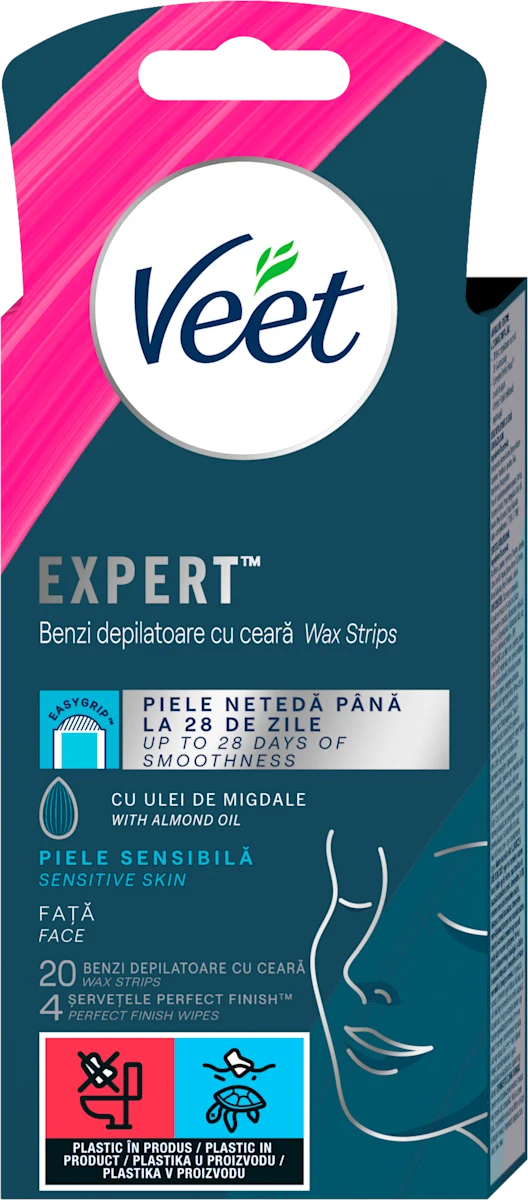EXPERT trake za depilaciju lica, 20 kom