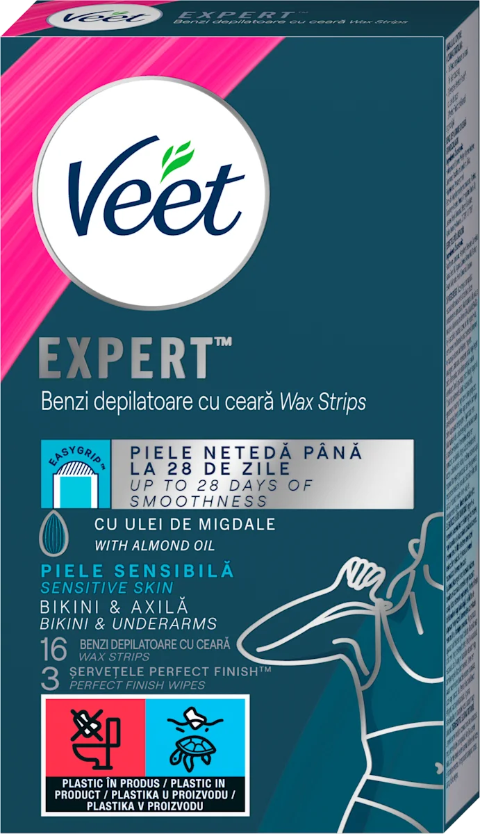 EXPERT trake za depilaciju pazuha i bikini zone, 16 kom