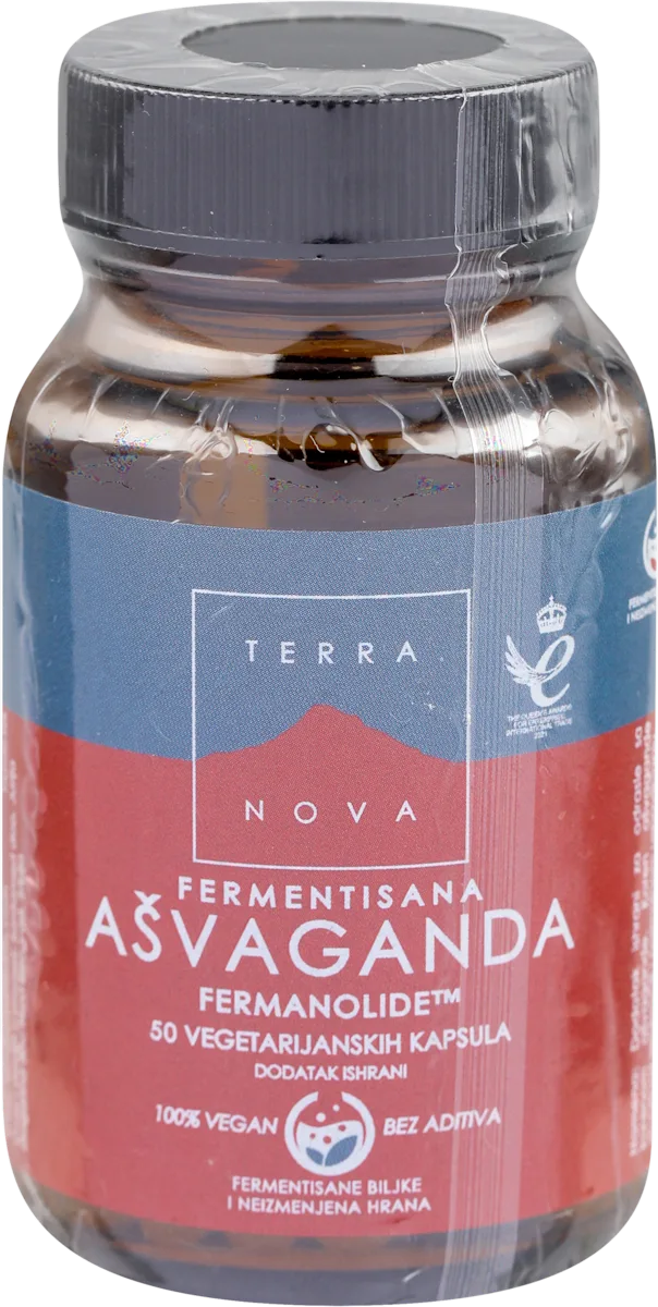 Fermentisana ašvaganda kapsule, 50 kom