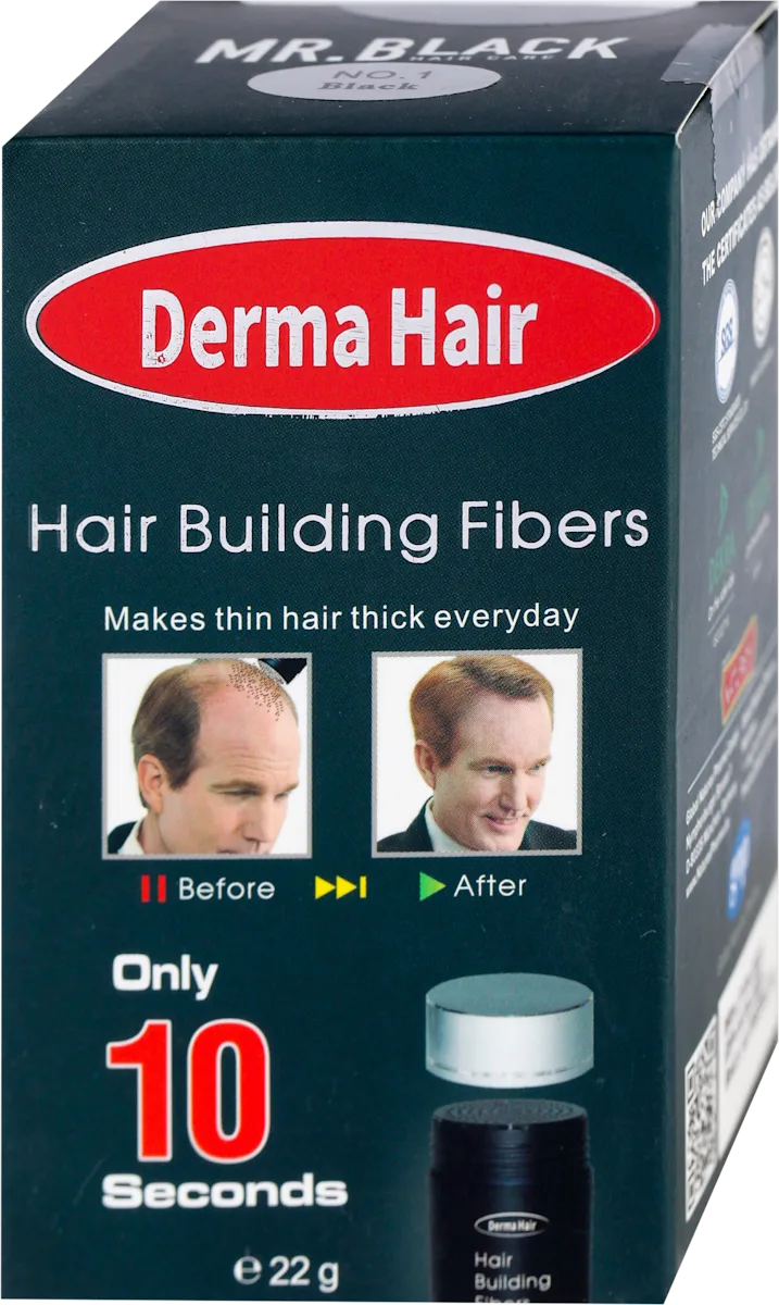 Fiberi za proređenu kosu - No. 1 Black, 22 g