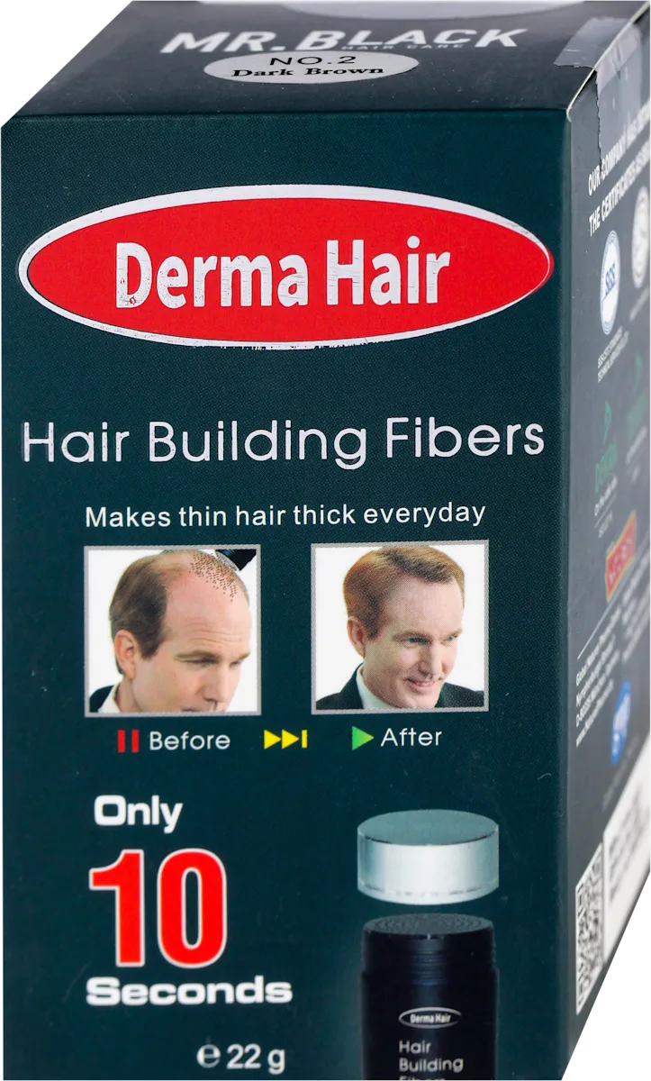 Fiberi za proređenu kosu - No. 2 Dark brown, 22 g
