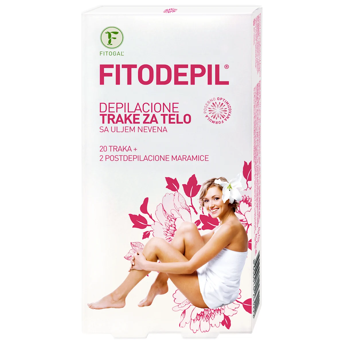 FITODEPIL DEPILACIONE TRAKE ZA TELO, sa uljem..., 20 kom