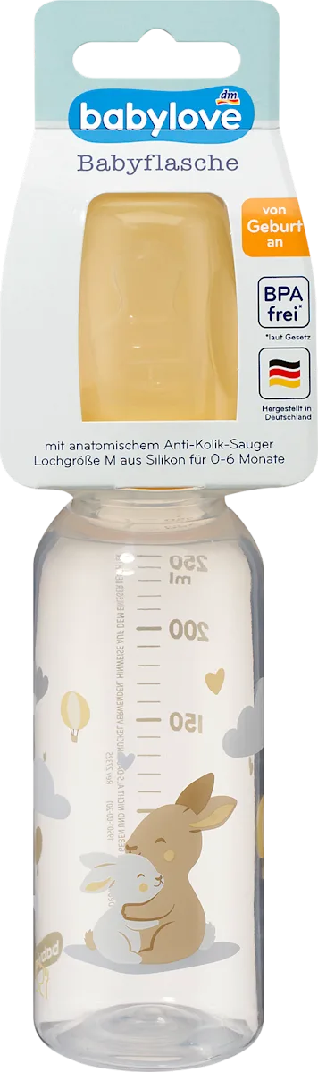 Flašica za bebe, 0-6 meseci, zapremina: 250ml,..., 1 kom