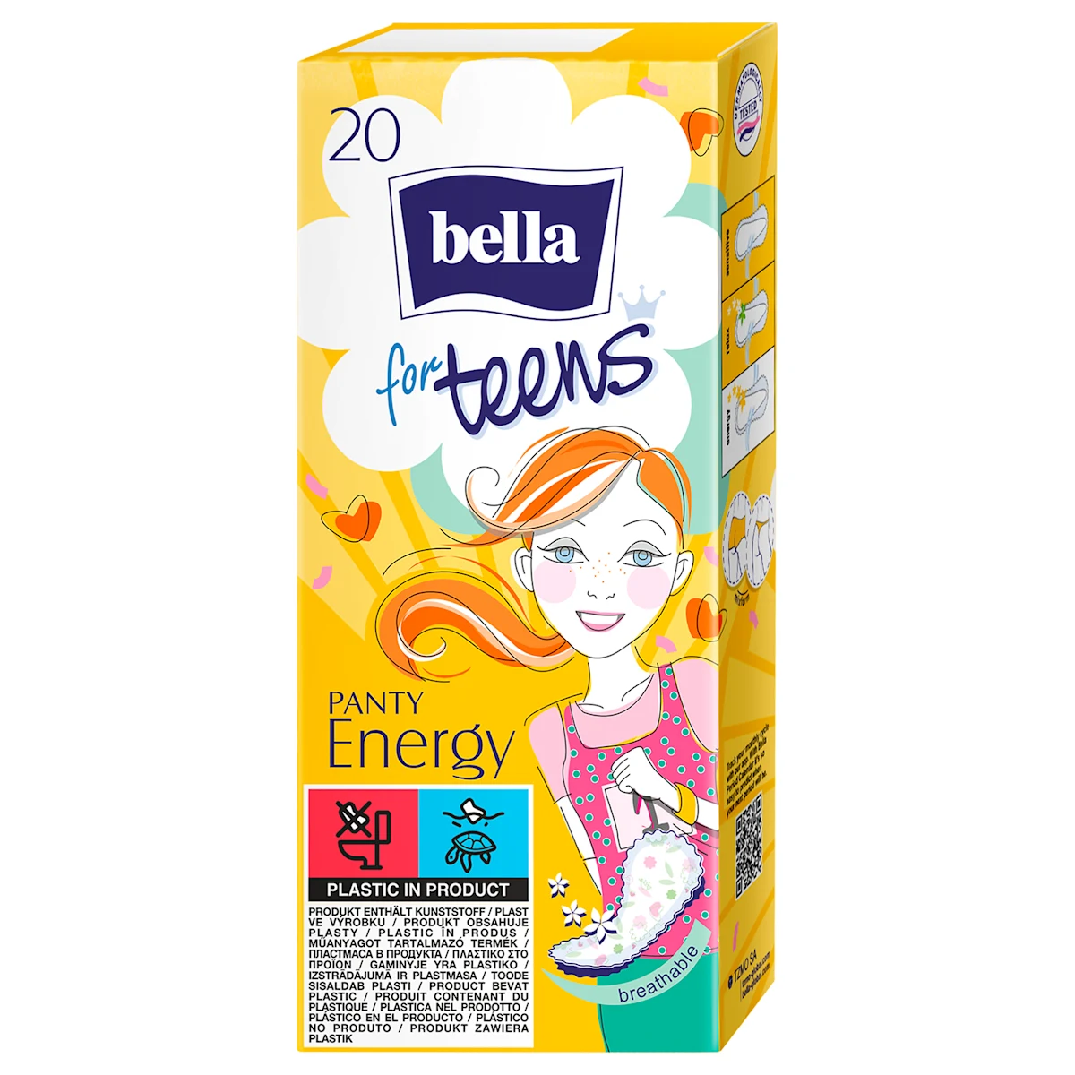 for teens PANTY Energy - dnevni ulošci, 20 kom