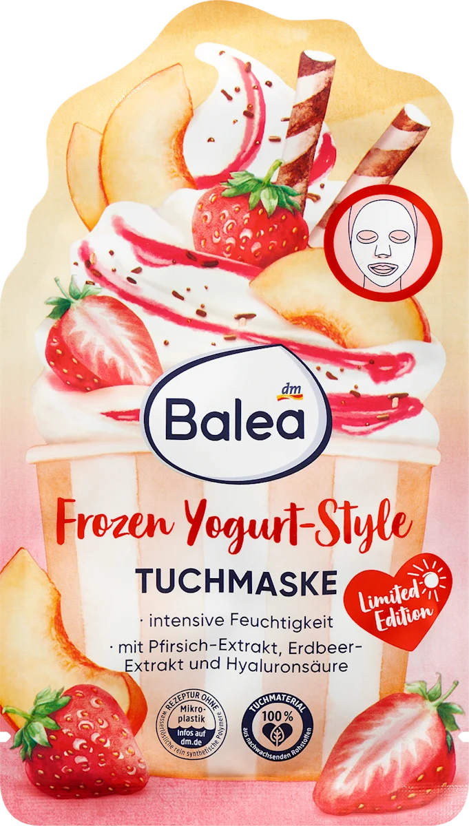 Frozen Yogurt-Style maska za lice u maramici, 1 kom