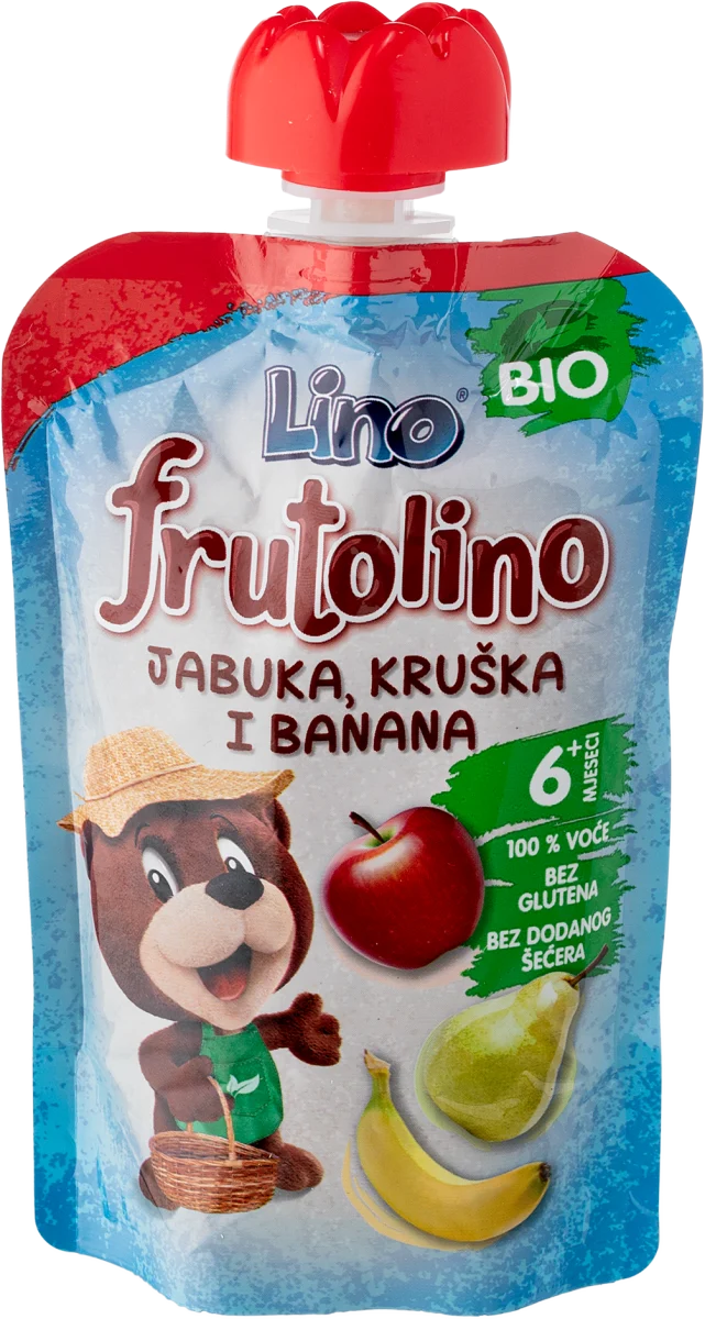 frutolino organska kašica -  jabuka, kruška i..., 100 g