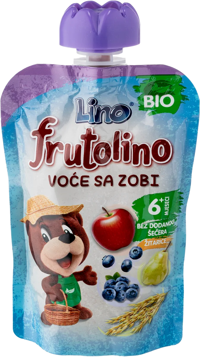 frutolino organska kašica - kruška, jabuka i..., 100 g