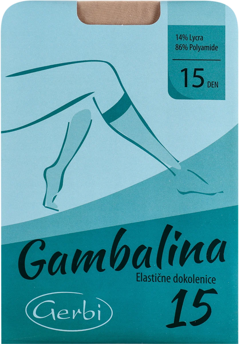 Gambalina dokolenica, 15 DEN, boja kože, 1 kom