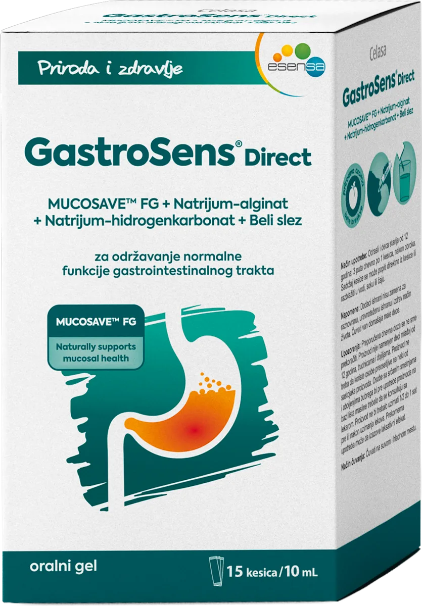 GastroSens Direct za održavanje normalne funkcije gastrointestinalnog trakta, 15 kom