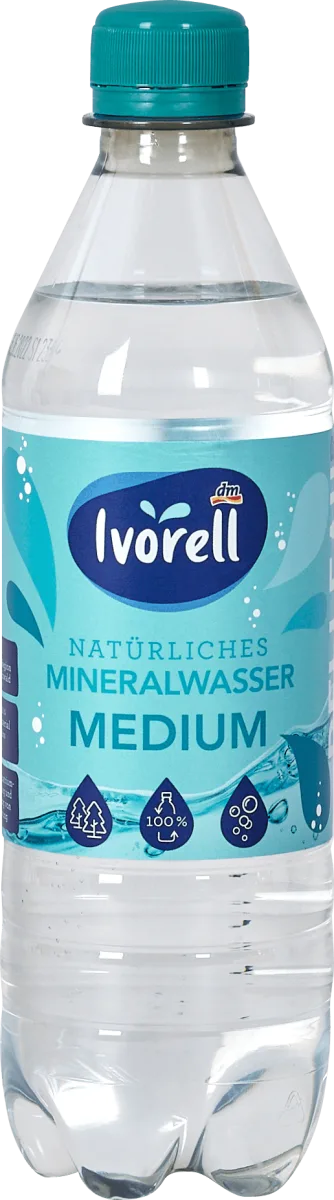 Gazirana prirodna mineralna voda, Medium, 0,5 l