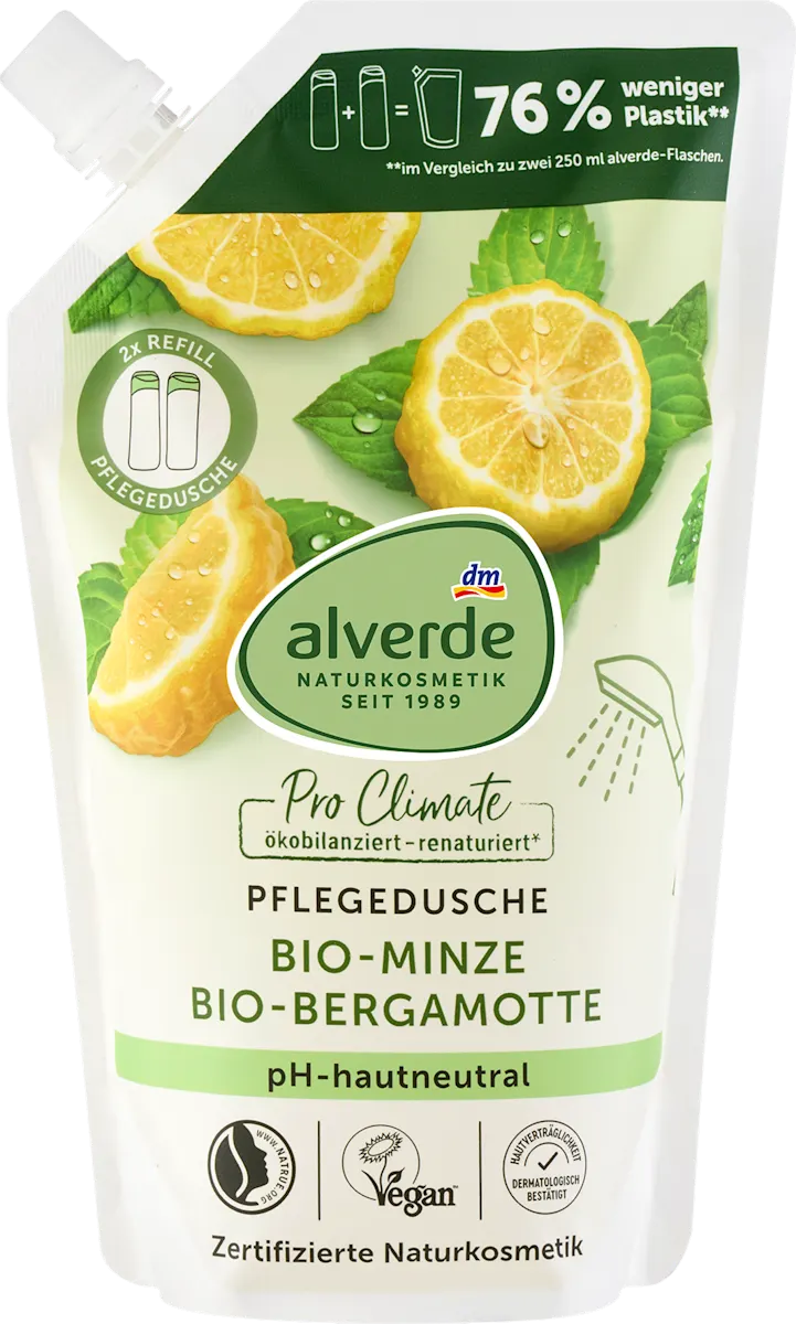 Gel za tuširanje nana i bergamot - dopuna, 500 ml