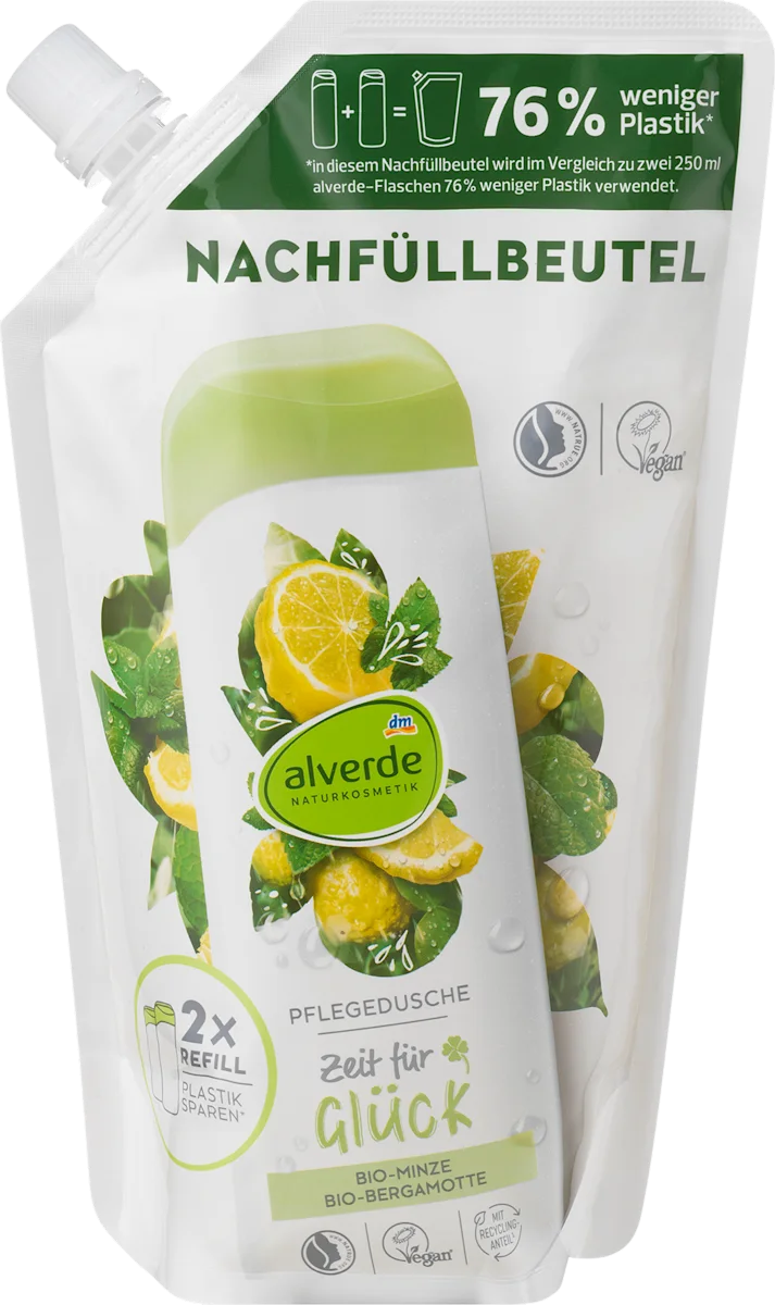 Gel za tuširanje - nana i bergamot, dopuna, 500 ml