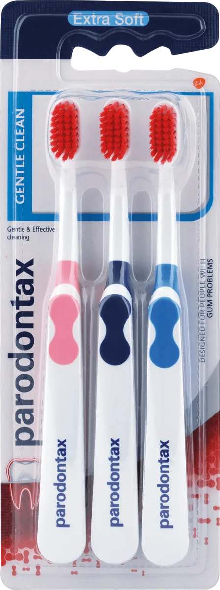 Gentle Clean četkica za zube – Extra Soft, više..., 3 kom