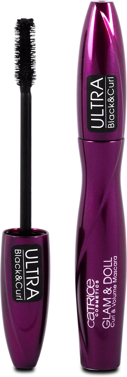 GLAM & DOLL Curl & Volume maskara – 010 Black, 10 kom